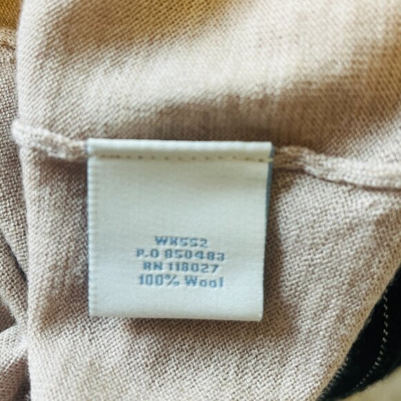 Boden US 2 Beige 3/4 Sleeve Peplum Lightweight Cardigan Wool Sweater - Picture 3 of 3